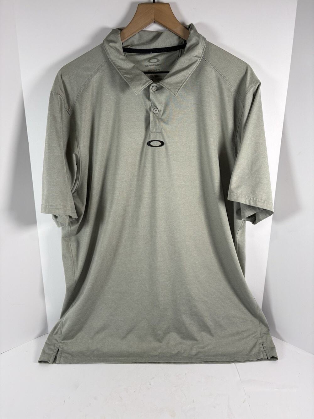 Oakley Hydrolix Polo Shirt Mens XXL Gray Golf Performance Regular Fit 2XL